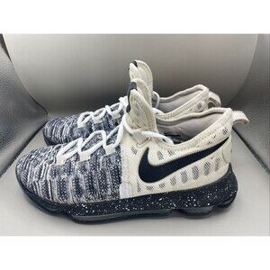 Nike Zoom KD 9 Oreo GS Youth Boys 6.5Y Black White 855908-100